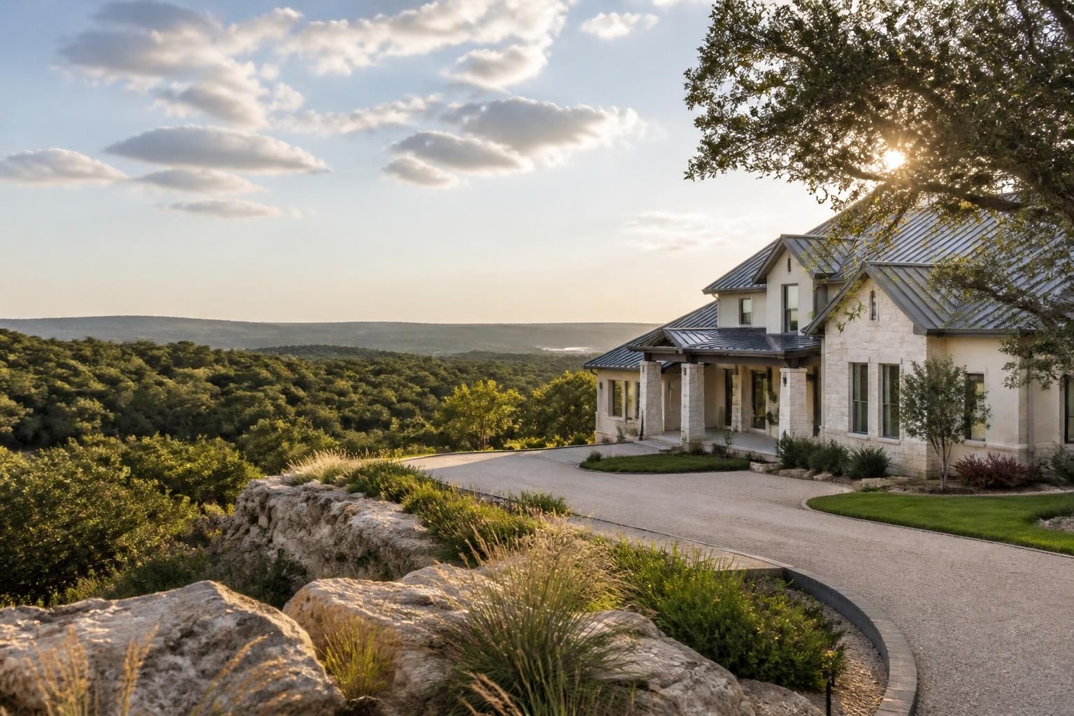 Attractive Dripping Springs homes with Hill Country surroundings and open light.