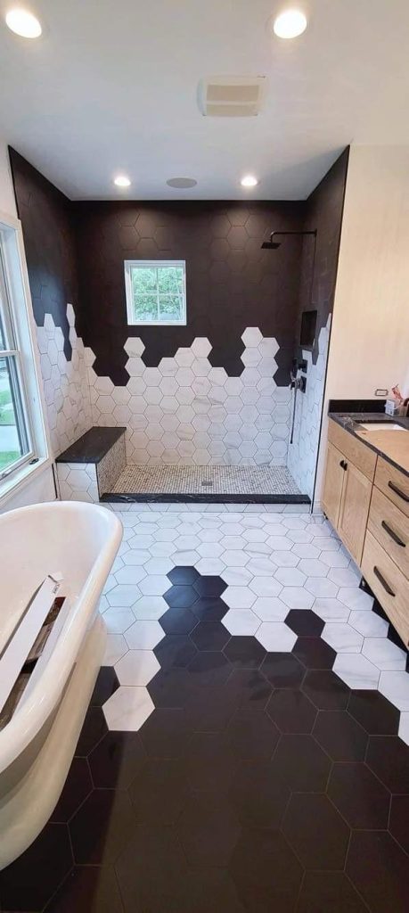 Black and White Bathroom Remodel