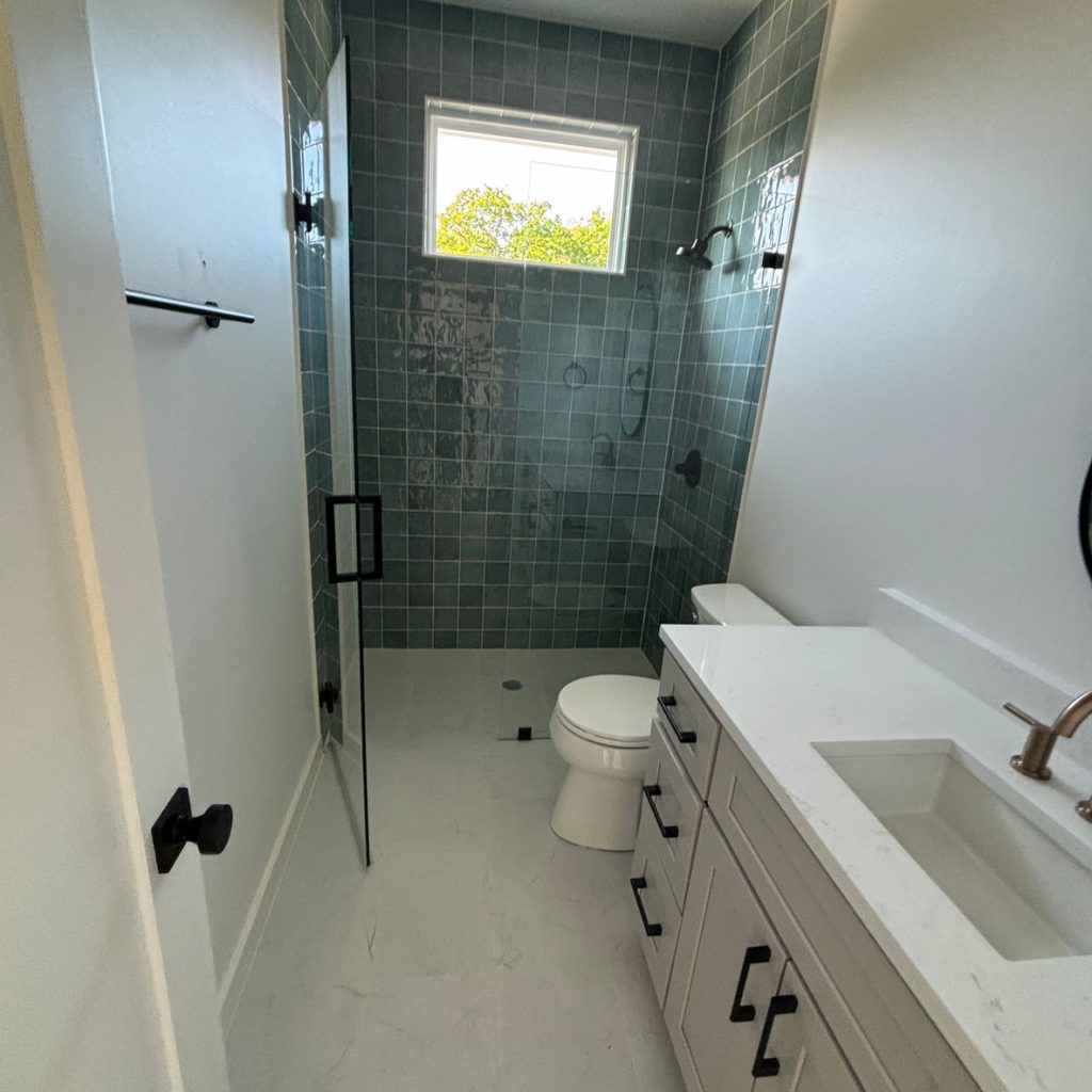 Green Tile Shower