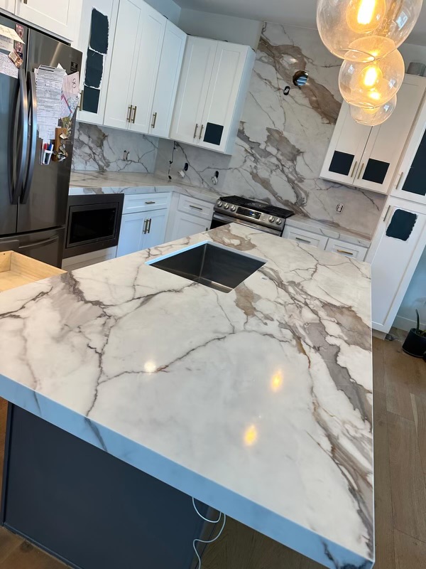 Marble Kitchen Island