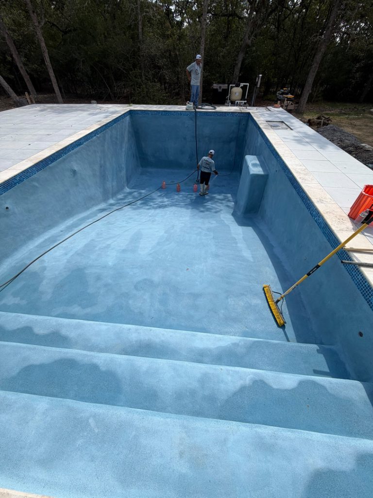 Pool Interior Finish Work